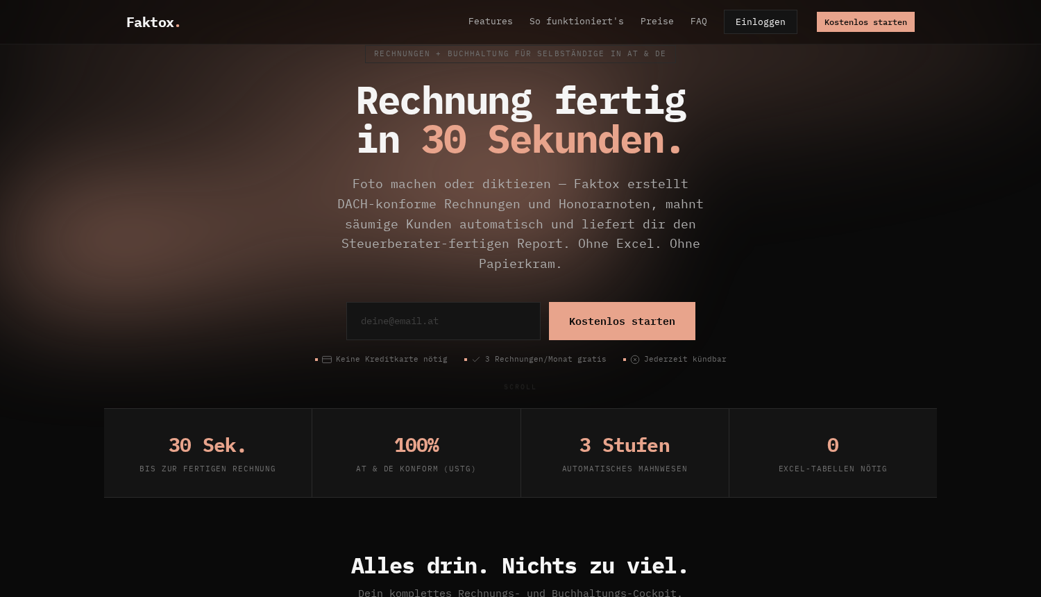 Faktox Rechnungs- und Buchhaltungssoftware
