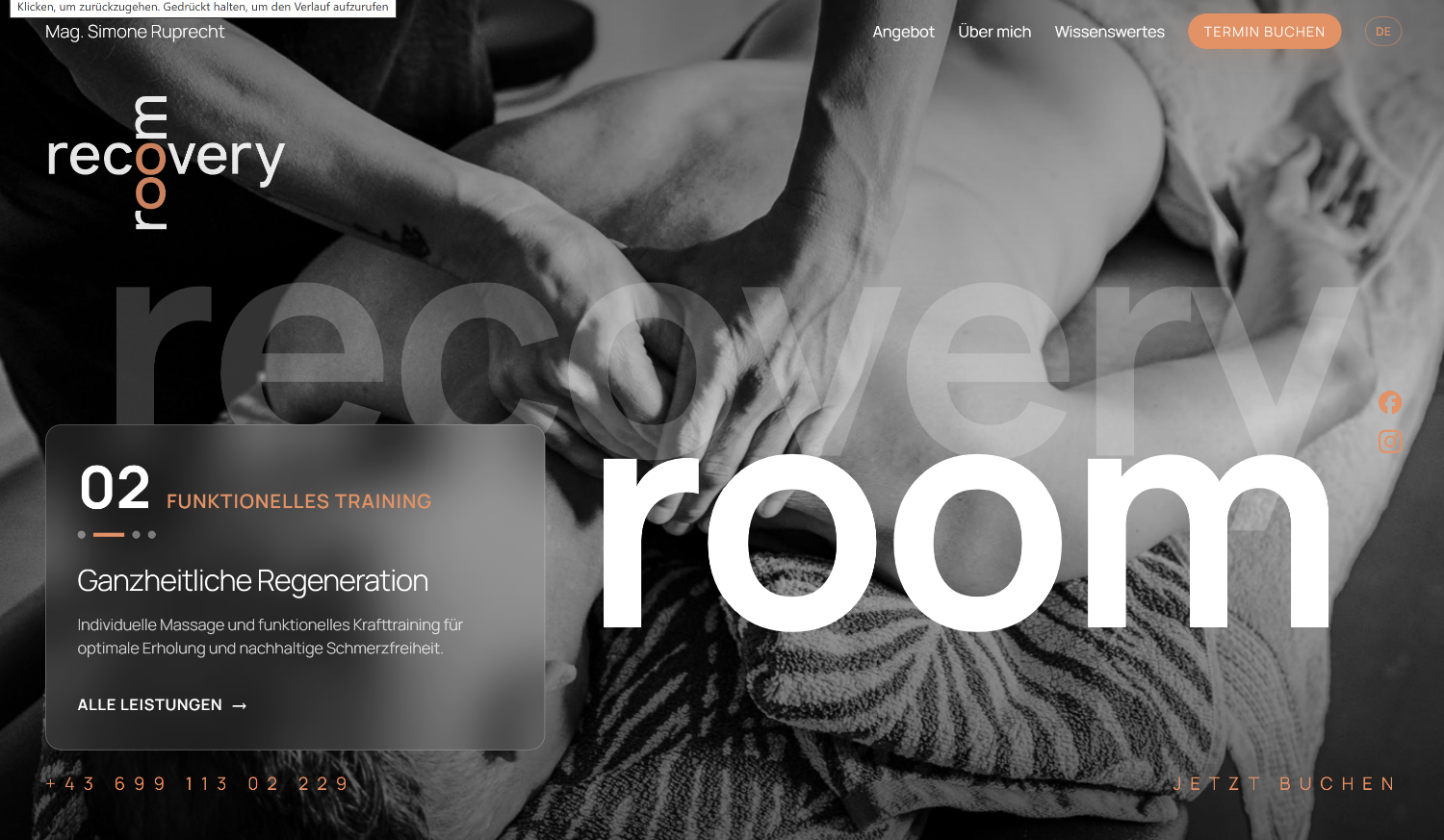 Recovery Room Website